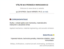 Tablet Screenshot of davar.cz
